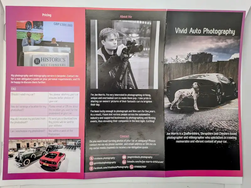 Front of Version 3 Flyer — Sharp, personal, and proven